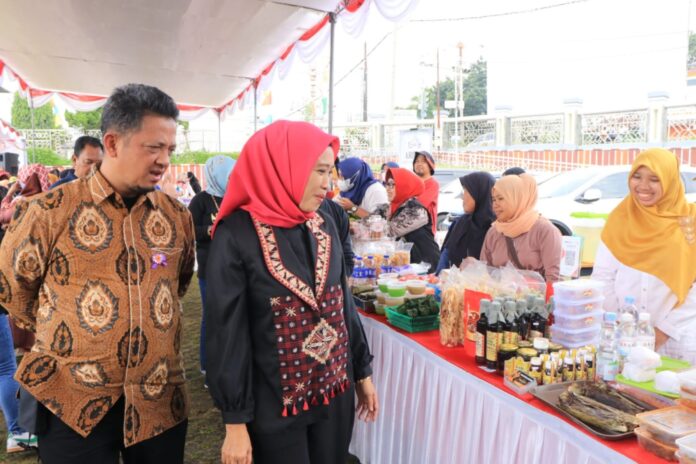 Bazar UMKM dan Pasar Murah yang diadakan oleh Pemerintah Provinsi Lampung. (Dok. Diskominfotik Prov. Lampung)