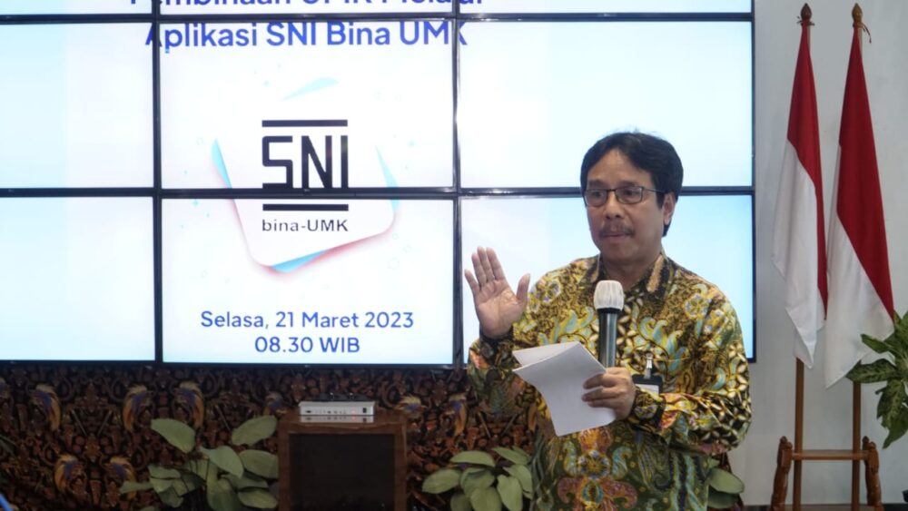 BSN berharap pelaku UMK yang telah mendapatkan Tanda SNI bina-UMK tidak membuang kesempatan fasilitasi pembinaan SNI secara gratis ini. (Dok. Humas BSN)