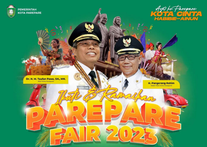 Parepare Fair 2023 diselenggarakan sebagai bagian dari rangkaian perayaan HUT Kota Parepare ke-63. (IG @parepare_info)