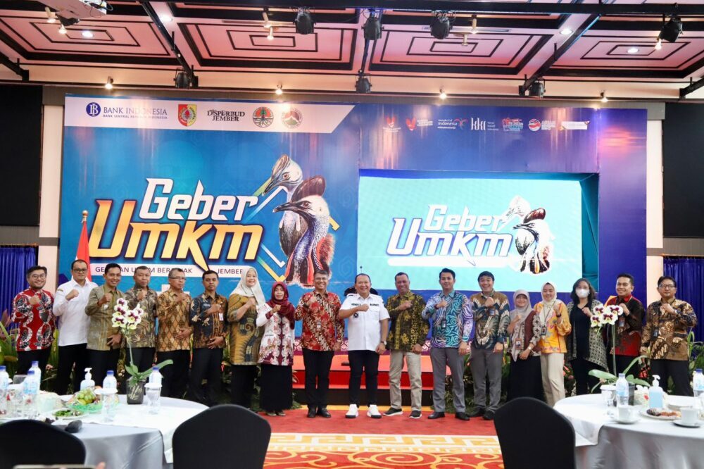Gerakan Indonesia Bersama UMKM 2023 atau GEBER UMKM 2023 diadakan sebagai dukungan dari Gerakan Nasional Bangga Buatan Indonesia yang mendorong UMKM terus tumbuh di Kabupaten Jember. (Dok. Diskominfo Kab. Jember)