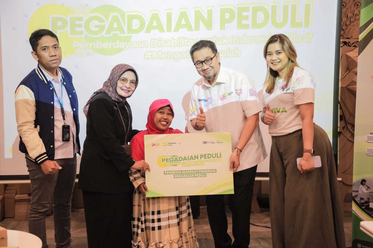 PT Pegadaian bekerjasama dengan Alunjiva Indonesia memberikan pelatihan kewirausahaan di Rumah BUMN Surabaya, Senin (22/8/2023). (Dok. Pegadaian)