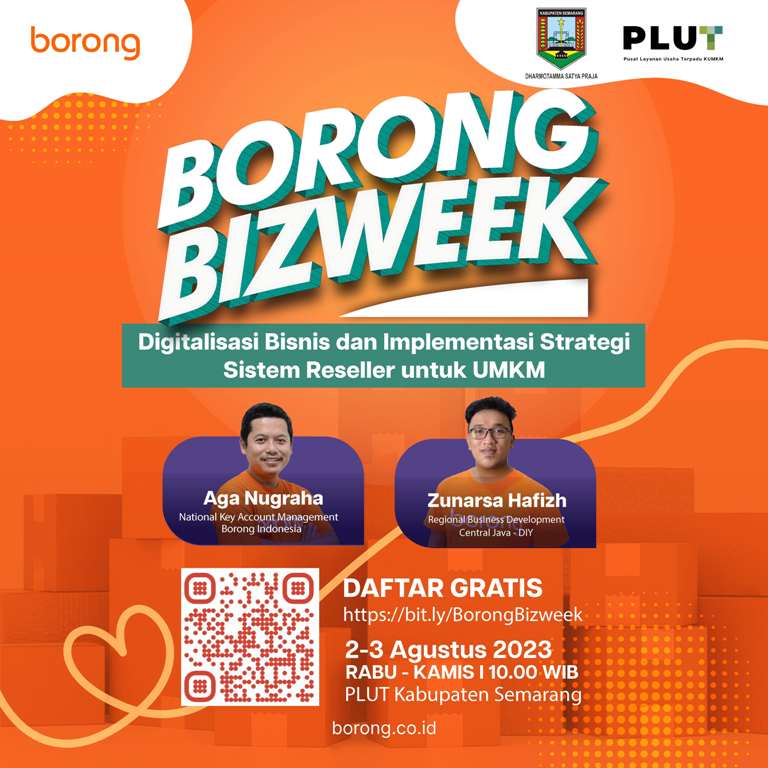 Borong Bizweek merupakan acara kolaboratif yang bertujuan untuk mendorong UMKM Go Digital, meningkatkan daya saing, serta membantu UMKM dalam proses naik kelas dalam perekonomian yang semakin kompetitif dan terus bertransformasi secara digital. (Dok. Suara UMKM)